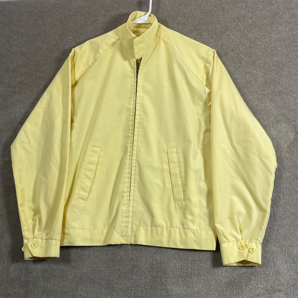 Vintage Citation Jacket Mens 20 Yellow Harrington Swing USA Heritage Grandpa Dad